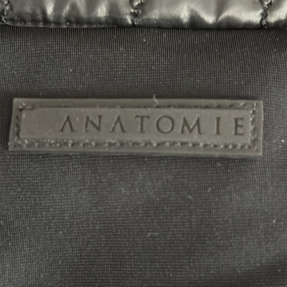 Anatomie Quilted Puffer Zip Front Coat/Long Jacket in Black - Size Small - Picture 6 of 8